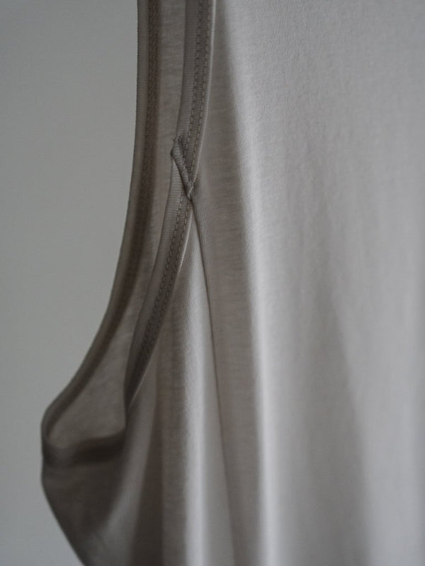 Premium Knit Layered Tank Top 【milk】 - PRY