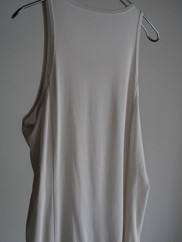 Premium Knit Layered Tank Top 【milk】 - PRY