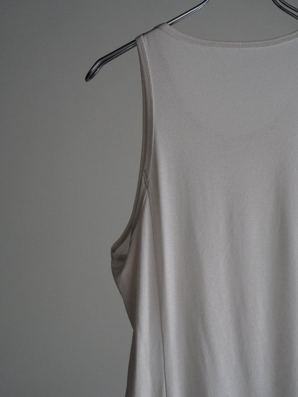Premium Knit Layered Tank Top 【milk】 - PRY