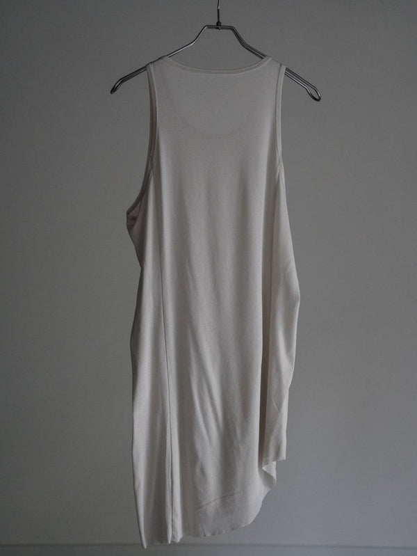 Premium Knit Layered Tank Top 【milk】 - PRY