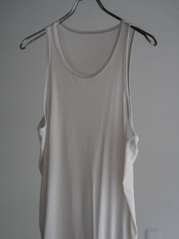 Premium Knit Layered Tank Top 【milk】 - PRY