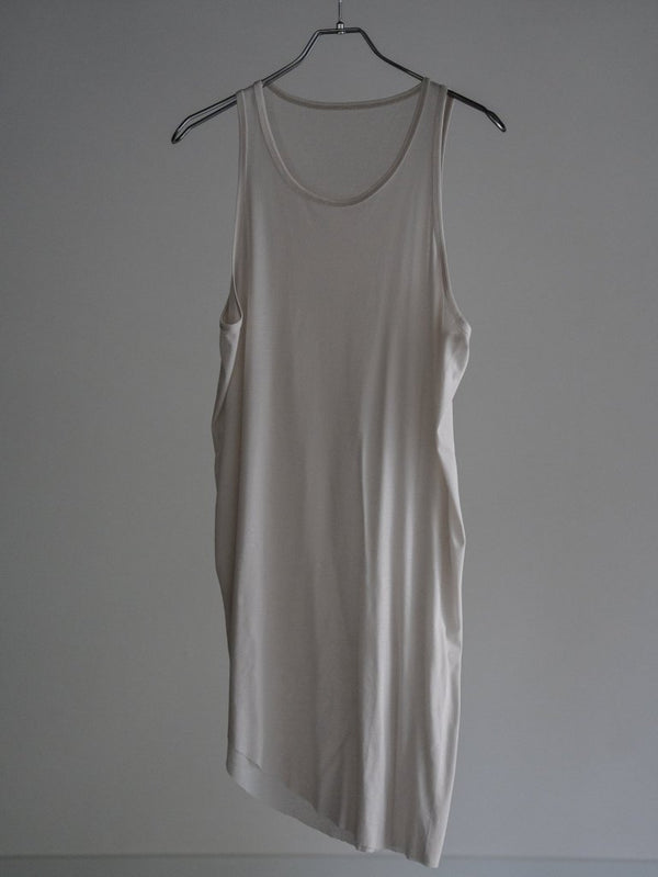 Premium Knit Layered Tank Top 【milk】 - PRY