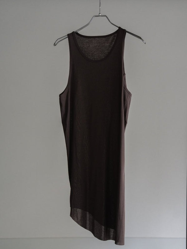Premium Knit Layered Tank Top 【taupe】 - PRY