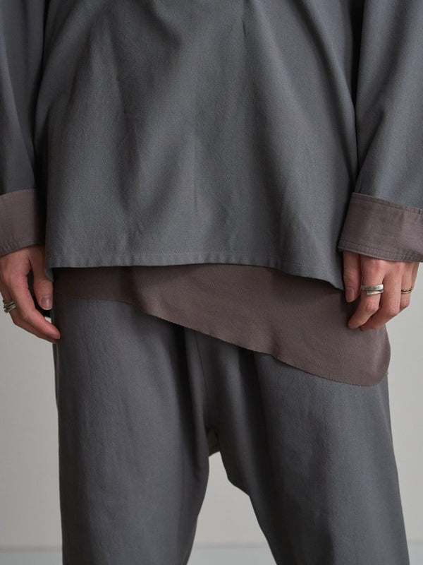 Premium Knit Layered Tank Top 【taupe】 - PRY