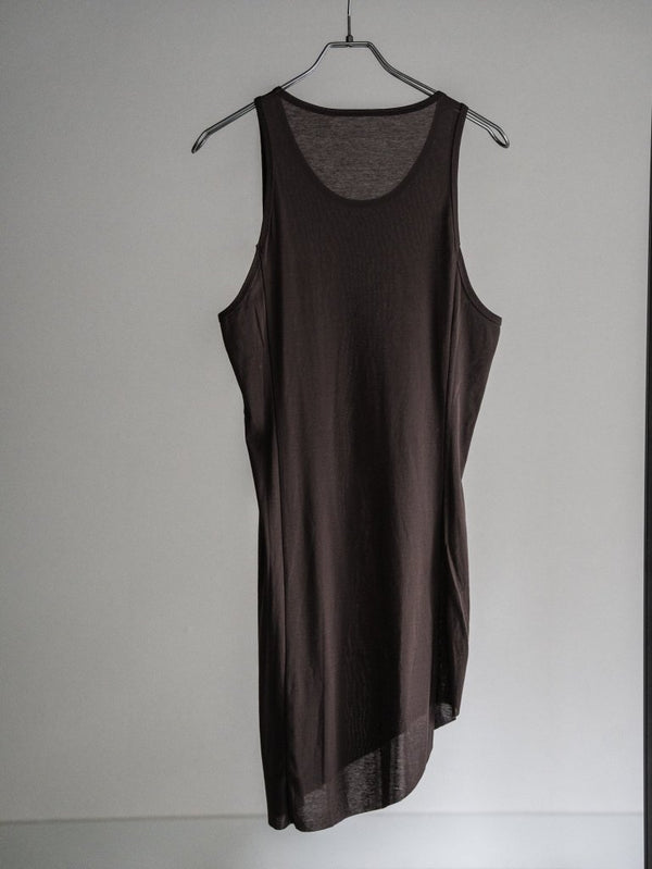 Premium Knit Layered Tank Top 【taupe】 - PRY