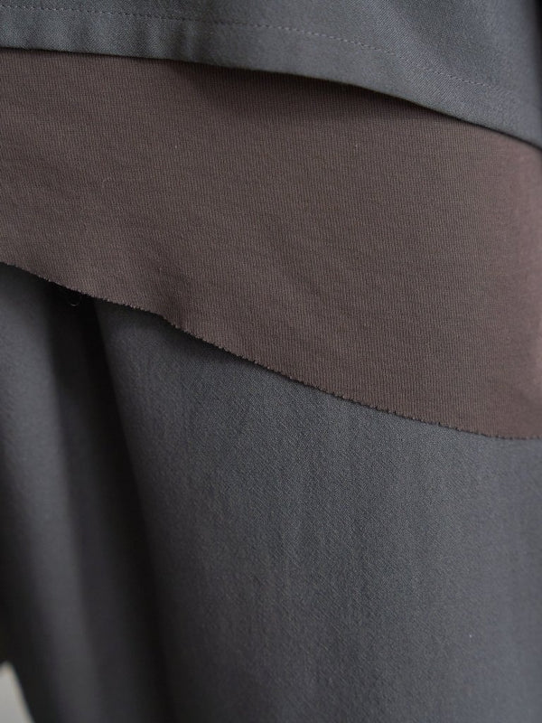 Premium Knit Layered Tank Top 【taupe】 - PRY