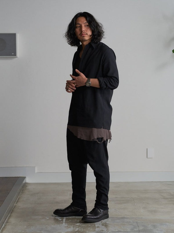 Premium Knit Layered Tank Top 【taupe】 - PRY