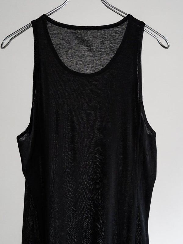 Premium Knit Layered Tank Top【black】 - PRY