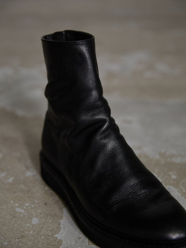 PRY / Excella® Spiral Zip Boots [Cow Leather] - PRY