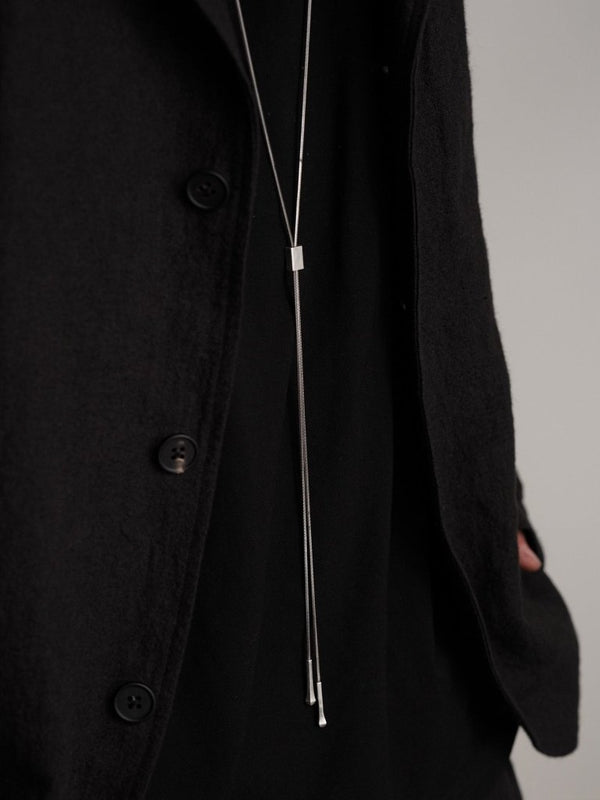 Rope Lariat Necklace – Silver 925 - PRY
