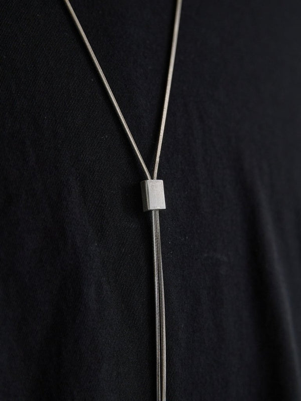 Rope Lariat Necklace – Silver 925 - PRY