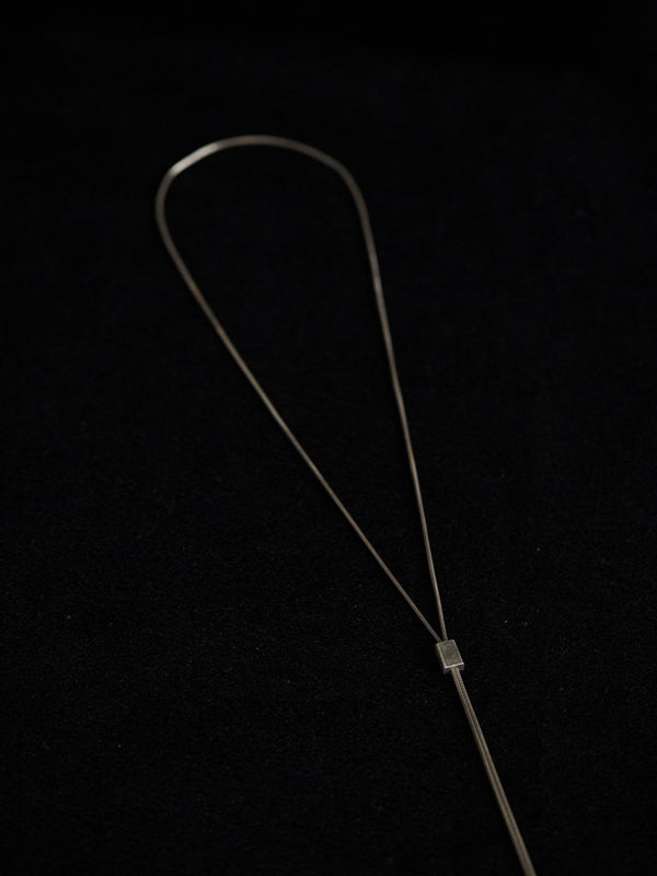 Rope Lariat Necklace – Silver 925 - PRY