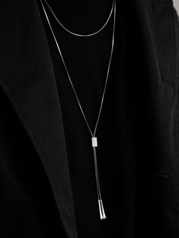 Rope Lariat Necklace – Silver 925 - PRY