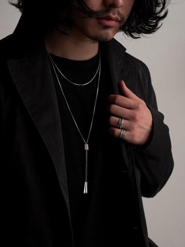 Rope Lariat Necklace – Silver 925 - PRY