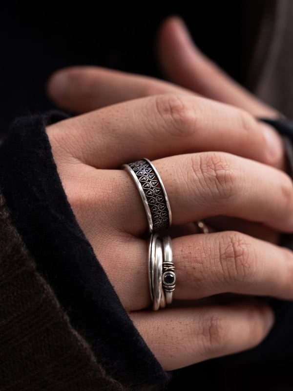 Scrolled Spade Ring [silver925] - PRY