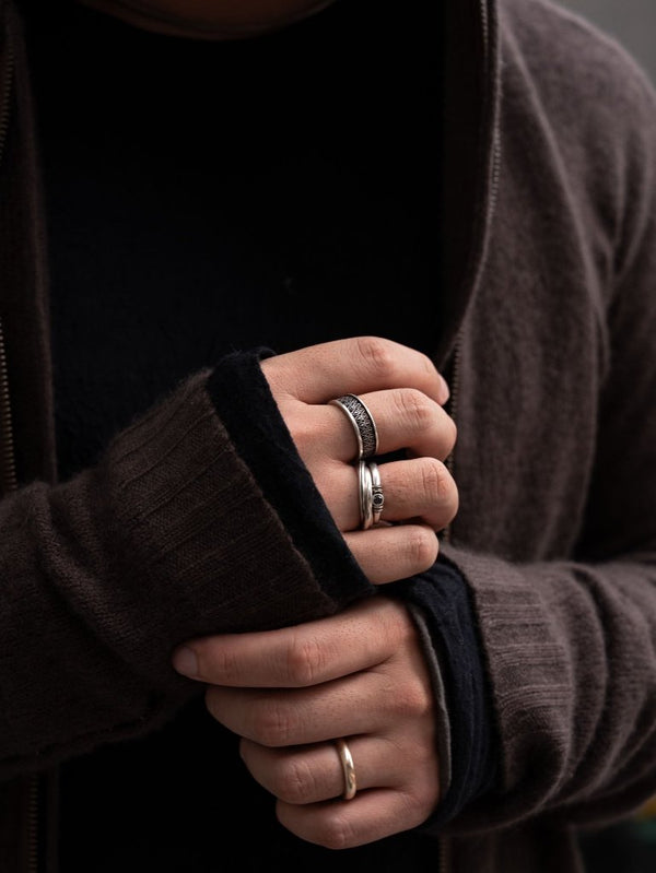 Scrolled Spade Ring [silver925] - PRY