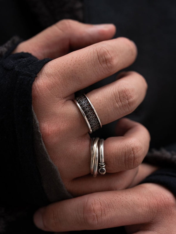 Scrolled Spade Ring [silver925] - PRY