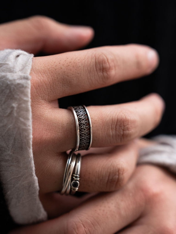 Scrolled Spade Ring [silver925] - PRY