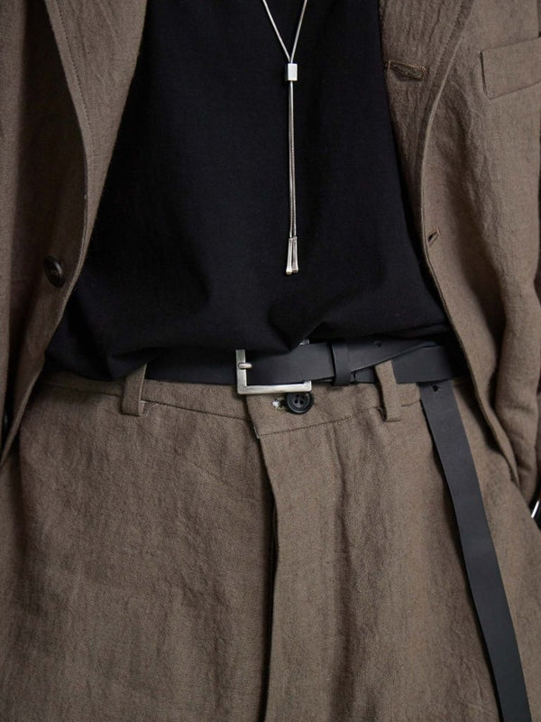 Silver Frame Long Belt – GUIDI Leather - PRY