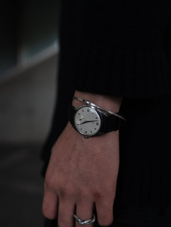 Silver Hook Bangle [narrow] - PRY