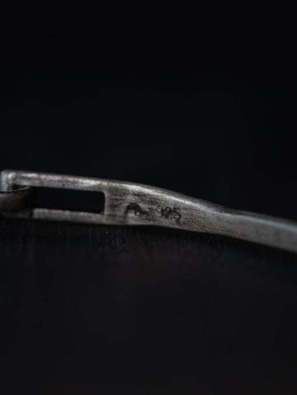 Silver Hook Bangle [narrow] - PRY