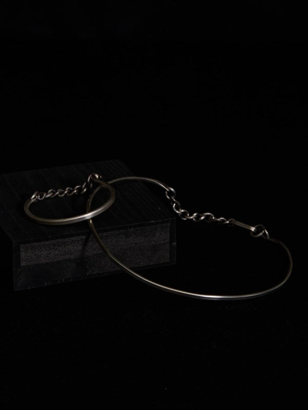 Silver Hooked Chain Choker - PRY