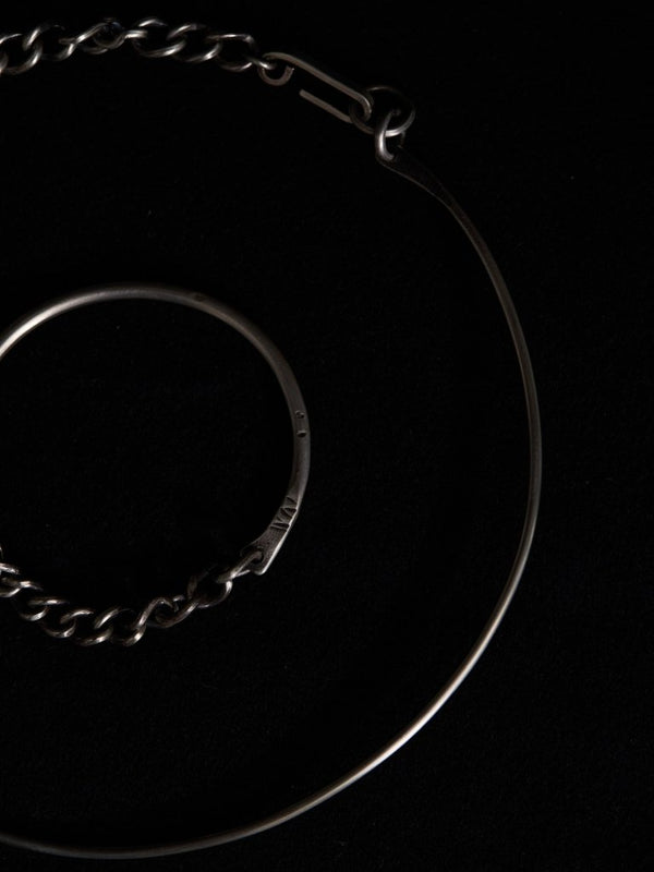 Silver Hooked Chain Choker - PRY