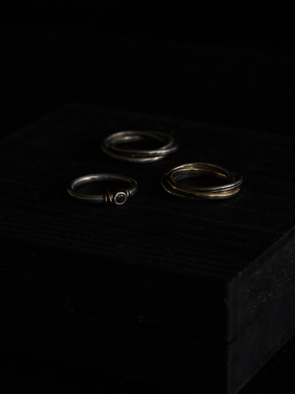 Slit Trinity Ring [slv925] - PRY