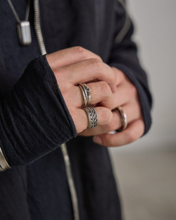 Slit Trinity Ring [slv925] - PRY