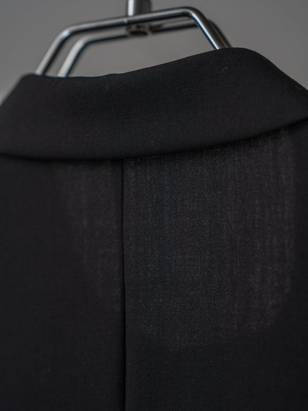 Super100's Button - front Shirt【black】 - PRY