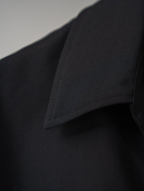 Super100's Vareuse Shirt【black】 - PRY