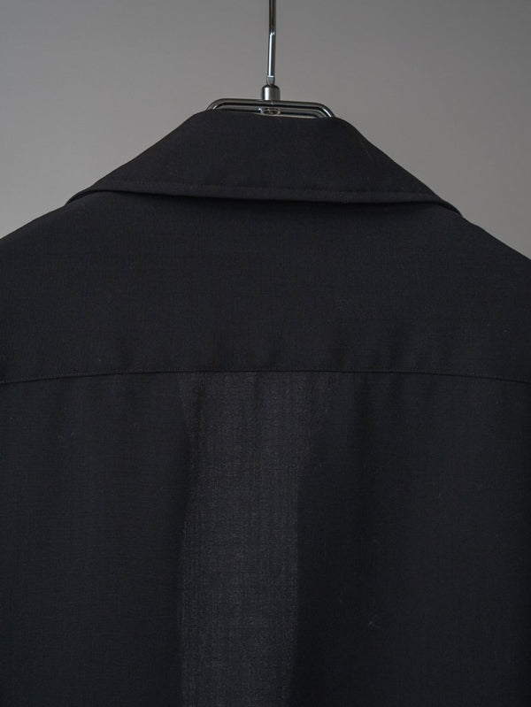 Super100's Vareuse Shirt【black】 - PRY