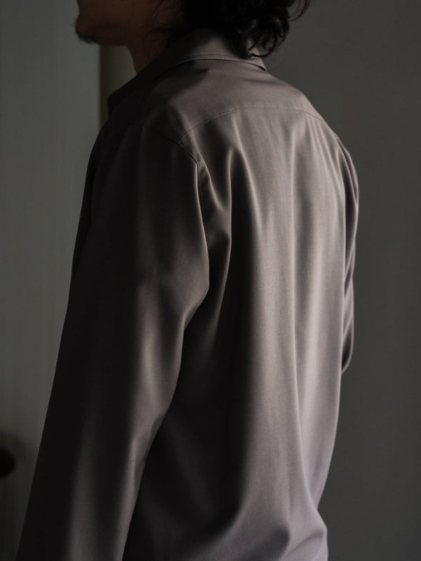 Super100's Vareuse Shirt【taupe】 - PRY