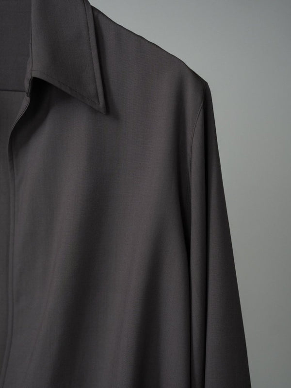 Super100's Vareuse Shirt【taupe】 - PRY