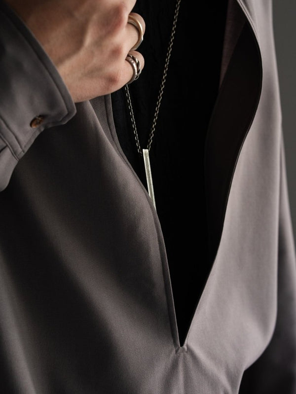 Super100's Vareuse Shirt【taupe】 - PRY