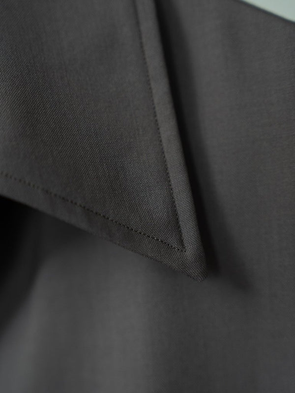 Super100's Vareuse Shirt【taupe】 - PRY