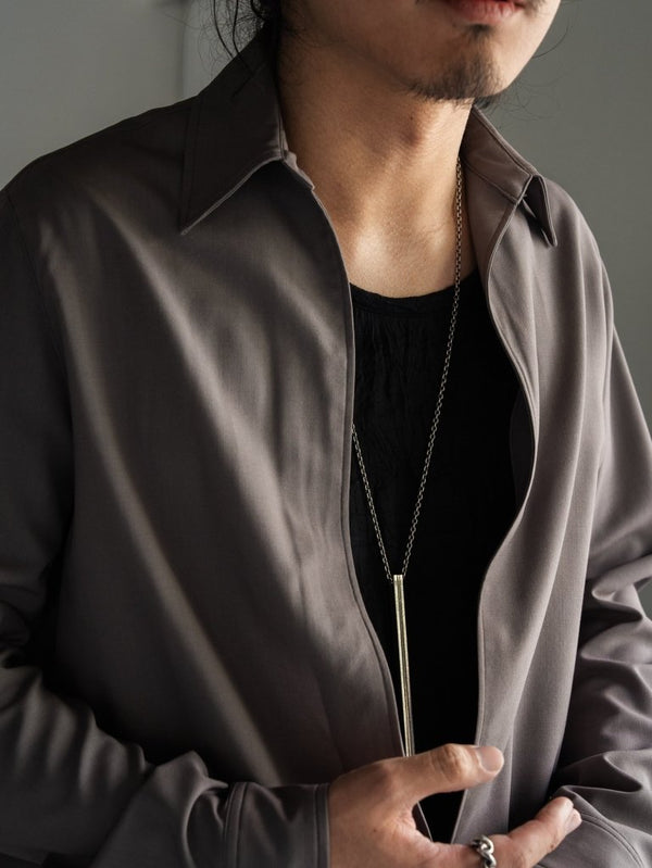 Super100's Vareuse Shirt【taupe】 - PRY