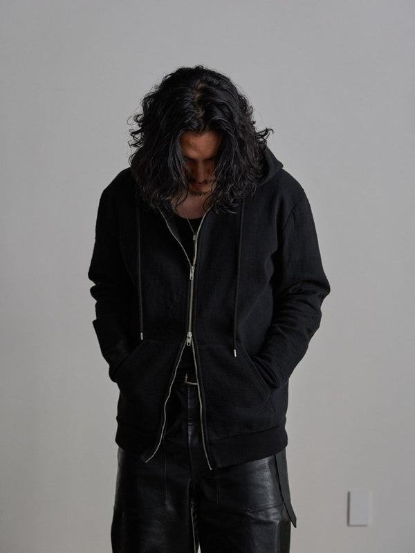 Tailored Bonding Hooded Jacket [BLACK] - PRY