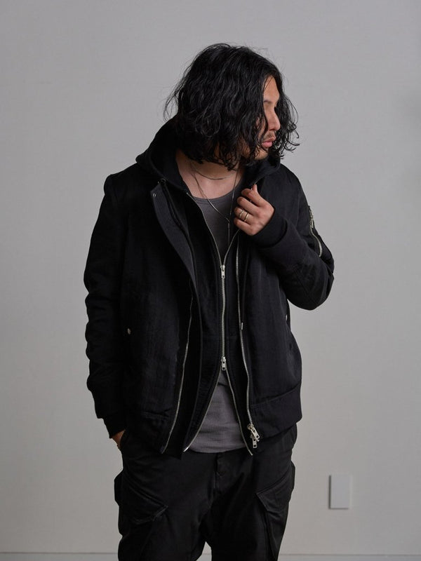 Tailored Bonding Hooded Jacket [BLACK] - PRY