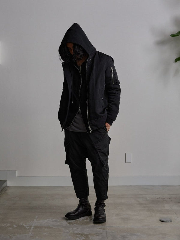 Tailored Bonding Hooded Jacket [BLACK] - PRY