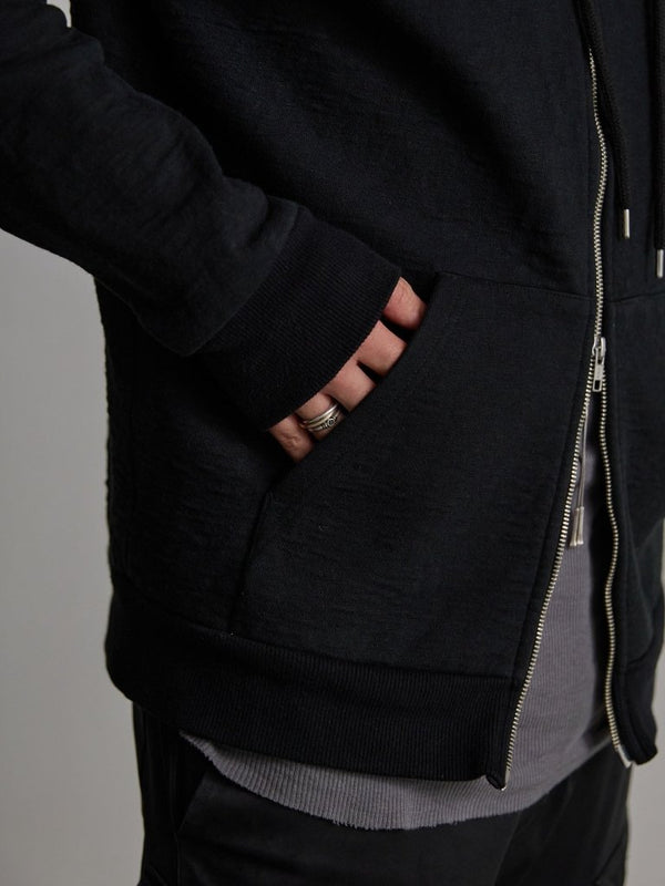 Tailored Bonding Hooded Jacket [BLACK] - PRY