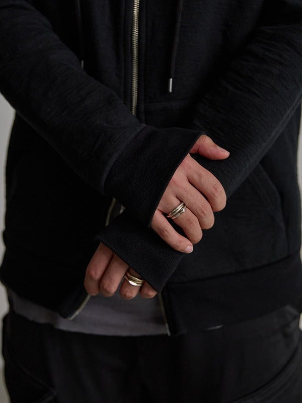 Tailored Bonding Hooded Jacket [BLACK] - PRY