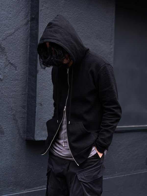 Tailored Bonding Hooded Jacket [BLACK] - PRY