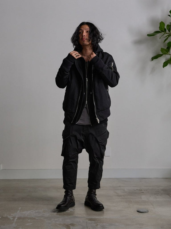 Tailored Bonding Hooded Jacket [BLACK] - PRY