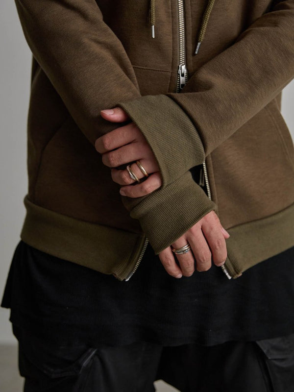 Tailored Bonding Hooded Jacket [UMBER] - PRY