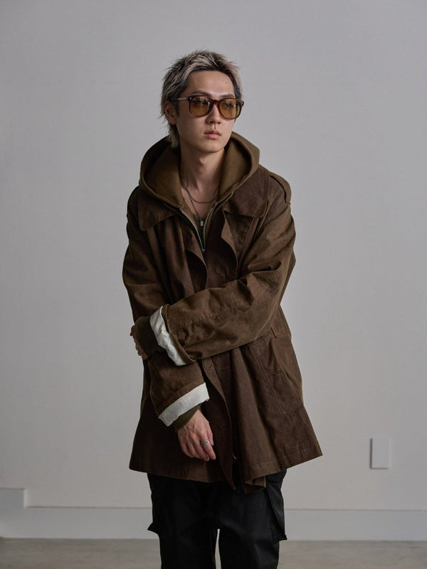Tailored Bonding Hooded Jacket [UMBER] - PRY