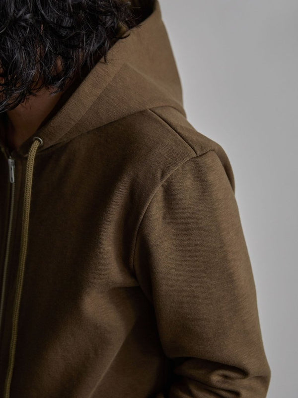 Tailored Bonding Hooded Jacket [UMBER] - PRY