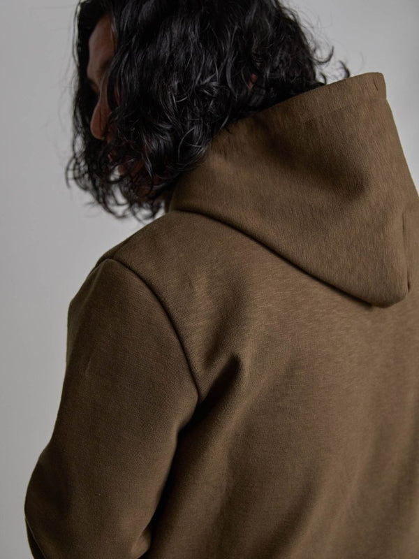 Tailored Bonding Hooded Jacket [UMBER] - PRY