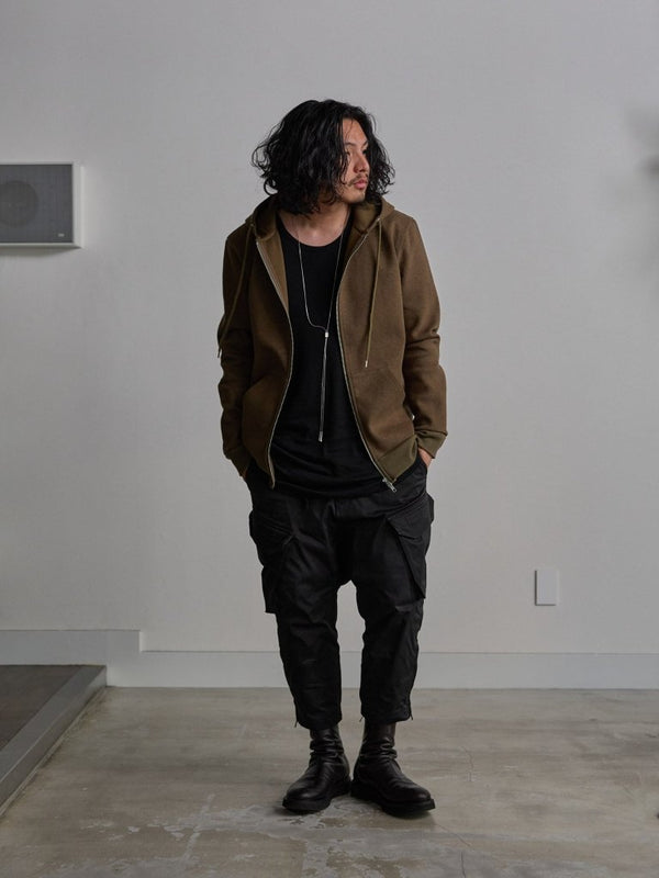 Tailored Bonding Hooded Jacket [UMBER] - PRY
