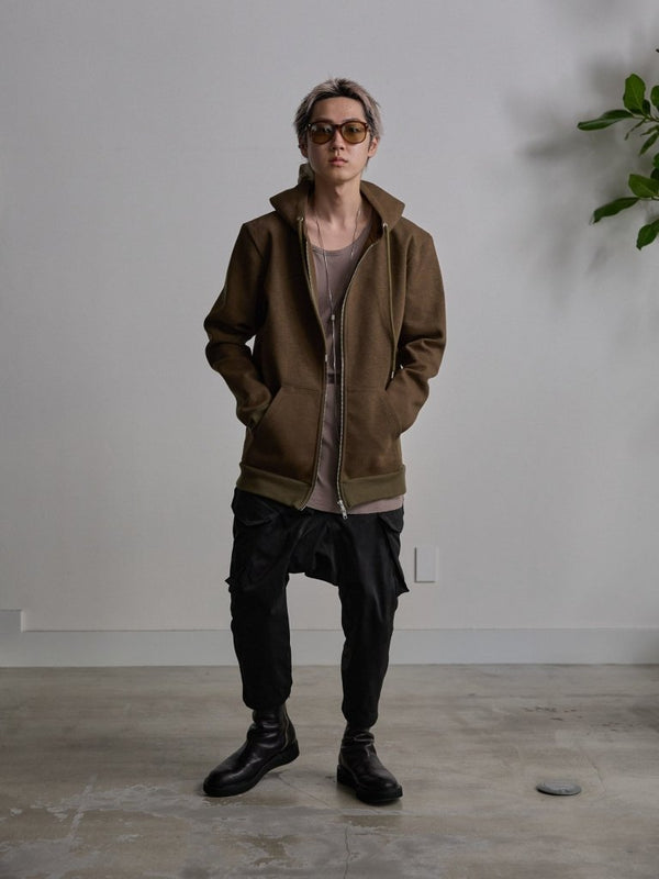 Tailored Bonding Hooded Jacket [UMBER] - PRY